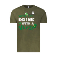 Safety First Drink With A Nurse Vintage Tee | Teevron