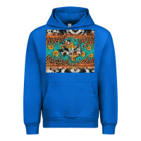 Cobalt bull skull texas map sunflower leopard cowhide Urban Hoodie - Artiststas