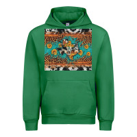 Emerald bull skull texas map sunflower leopard cowhide Urban Hoodie - Artiststas