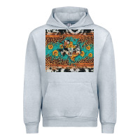 Heather Grey bull skull texas map sunflower leopard cowhide Urban Hoodie - Artiststas