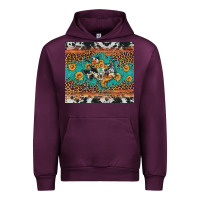 Mauve Wine bull skull texas map sunflower leopard cowhide Urban Hoodie - Artiststas