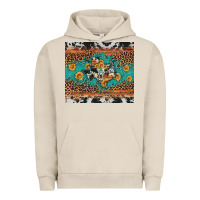 Pigment French Oak bull skull texas map sunflower leopard cowhide Urban Hoodie - Artiststas