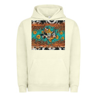 Pigment Pistachio bull skull texas map sunflower leopard cowhide Urban Hoodie - Artiststas