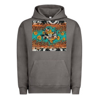 Pigment Tornado bull skull texas map sunflower leopard cowhide Urban Hoodie - Artiststas