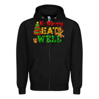 Black be merry eat well Zipper Hoodie - FaDigitalArtStudio