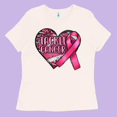 Tackle Cancer Ladies Tee Designed By Ranaportraitstore