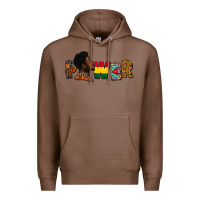 Chestnut power juneteenth Premium Hoodie - FaDigitalArtStudio