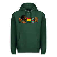 Sports Green power juneteenth Premium Hoodie - FaDigitalArtStudio
