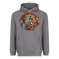 Storm Fall Vibes Heavyweight Hoodie - CowhideDigitalArt