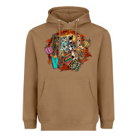Toasted Coconut Fall Vibes Heavyweight Hoodie - CowhideDigitalArt
