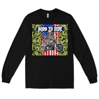 Black born to ride Long Sleeve Tee - TumblerDesignByShophia