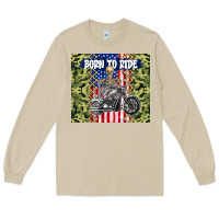 Mushroom born to ride Long Sleeve Tee - TumblerDesignByShophia