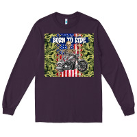 Plum born to ride Long Sleeve Tee - TumblerDesignByShophia