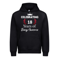 Black 18 years of being awesome, 18 year old birthday gi Urban Hoodie - tuanDangUi