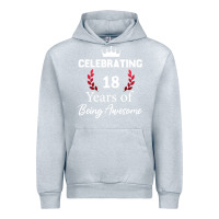 Heather Grey 18 years of being awesome, 18 year old birthday gi Urban Hoodie - tuanDangUi
