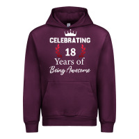 Mauve Wine 18 years of being awesome, 18 year old birthday gi Urban Hoodie - tuanDangUi