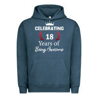 Pigment Midnight Navy 18 years of being awesome, 18 year old birthday gi Urban Hoodie - tuanDangUi