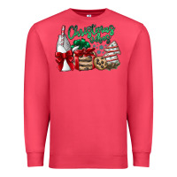 Cardinal Christmas Vibes Premium Sweatshirt - CowhideDigitalArt