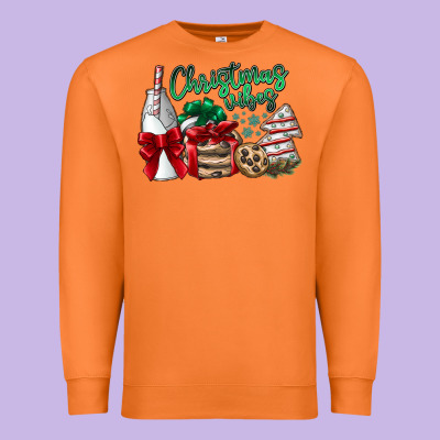 Christmas Vibes Premium Sweatshirt Designed By Cowhidedigitalart