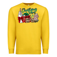 Lemon Christmas Vibes Premium Sweatshirt - CowhideDigitalArt