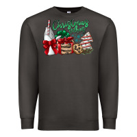 Smoke Christmas Vibes Premium Sweatshirt - CowhideDigitalArt