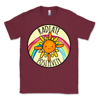 Burgundy Radiate Positivity Classic Tee - Bettercallsaul