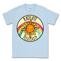 Dusty Blue Radiate Positivity Classic Tee - Bettercallsaul