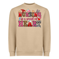 Mushroom nursing is a work of heart Heavyweight Sweatshirt - OliviaCreatesArt