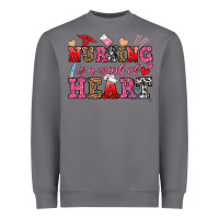 Storm nursing is a work of heart Heavyweight Sweatshirt - OliviaCreatesArt