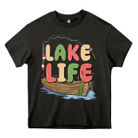 Asphalt lake life Heavy Core Tee - MaliasSmallBusiness