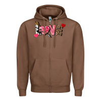 Chestnut love valentine's day Zipper Hoodie - FaDigitalArtStudio