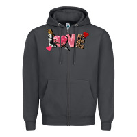 Smoke love valentine's day Zipper Hoodie - FaDigitalArtStudio