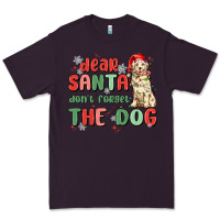 Plum dear santa dont forget the dog Premium Tee - MaliasSmallBusiness