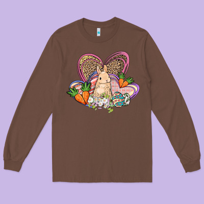 Easter Heart Easter Day Long Sleeve Tee Designed By Howdyjamesfarm