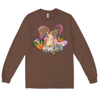 Chestnut Easter heart Easter Day Long Sleeve Tee - HowdyJamesFarm