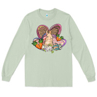 Matcha Easter heart Easter Day Long Sleeve Tee - HowdyJamesFarm
