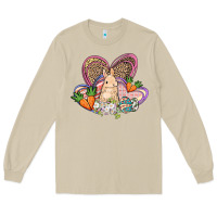 Mushroom Easter heart Easter Day Long Sleeve Tee - HowdyJamesFarm