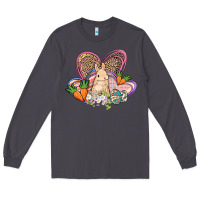 Smoke Easter heart Easter Day Long Sleeve Tee - HowdyJamesFarm