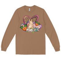 Toasted Coconut Easter heart Easter Day Long Sleeve Tee - HowdyJamesFarm