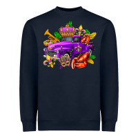 Navy mardi gras truck olivia Heavyweight Sweatshirt - OliviaCreatesArt