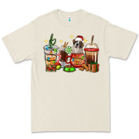 Bone Christmas coffee cups with Saint Bernard Premium Tee - RanaPortraitStore