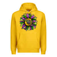 Lemon Mardi Gras Sunflower With Crawfish Premium Hoodie - BundleAndBundleShop