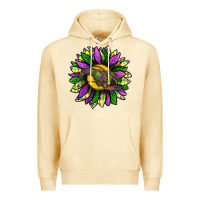 Pina Colada Mardi Gras Sunflower With Crawfish Premium Hoodie - BundleAndBundleShop