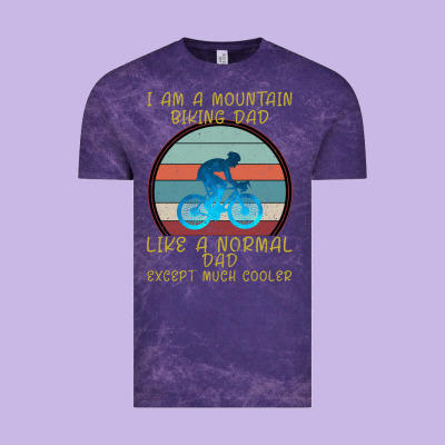 I Am A Mountain Biking Dad Vintage Tee Designed By Bettercallsaul