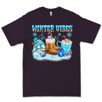Plum winter vibes Premium Tee - MaliasSmallBusiness