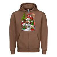 Chestnut christmas gnome truck Zipper Hoodie - BundleAndBundleShop