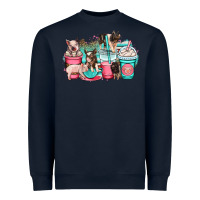 Pig Coffee Cups Heavyweight Sweatshirt | Teevron