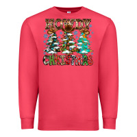 Cardinal Howdy Christmas Premium Sweatshirt - CowhideDigitalArt