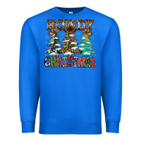 True Royal Howdy Christmas Premium Sweatshirt - CowhideDigitalArt
