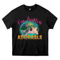 Black im turtley adorable Heavy Core Tee - NancyCooperArtShop